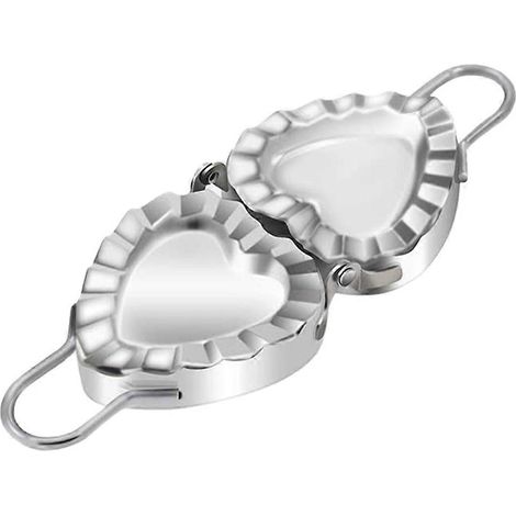 Herzförmige Ravioliform Aus Edelstahl (silber), 1 Stück – 18,7 X 6,8 X 1,5 Cm – Silber