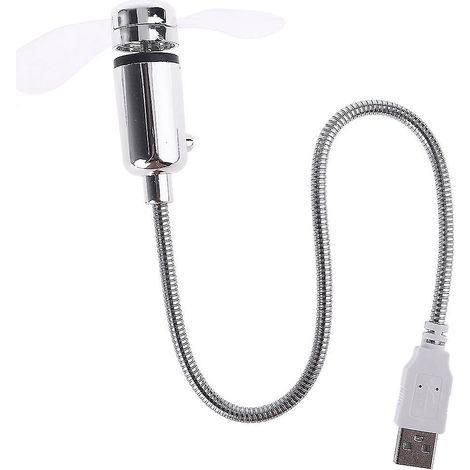 Tragbarer Usb-ventilator, Mini-schwanenhalsventilator Für Laptop, Büro Und Zuhause