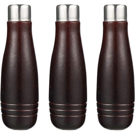 Set Mit 3 Holzfeilengriffen – Zubehör Und Ersatzteile – 11,00 X 3,50 X 3,50 Cm – Bordeauxrot