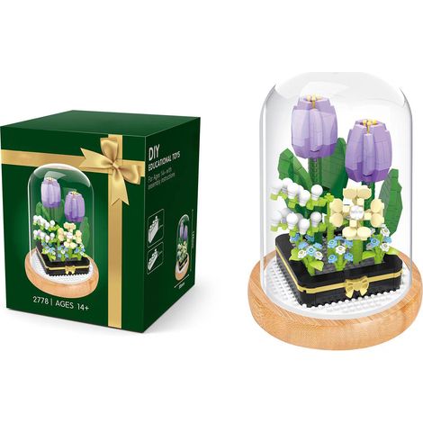 Diy-miniaturbausteine Für Topfpflanzen – Dekorative Tulpen Mit Schutzhülle