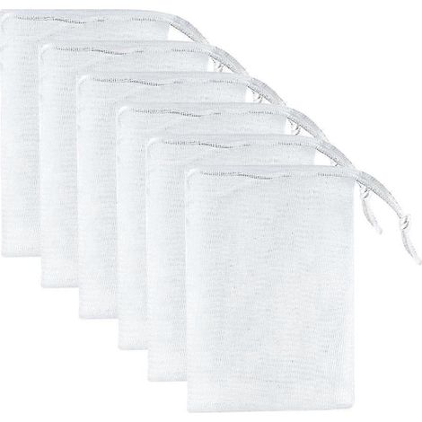Set Mit 6 Seifennetzen, Doppellagige Seifenbeutel