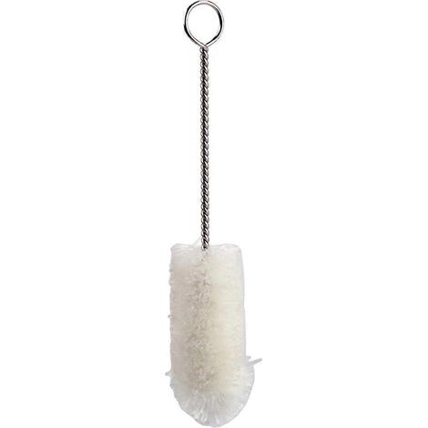 Universelle Mundstückreinigungsbürste Für Trompete Mit Metallgriff (weiß), 1 Stück – 11,45 Cm – Weiß