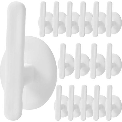 16 Kabelorganisatoren Für Haushaltsgeräte, Selbstklebende Kabelbinder, Kabelmanagement-halter – 4,7 X 3 Cm – Weiß