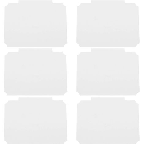 Set Mit 8 Clip-etiketten Für Vorratskörbe – Hängeetiketten – 9,00 X 7,00 X 1,70 Cm – Weiß