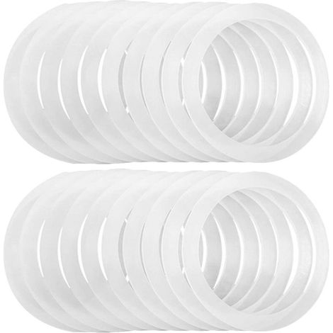 20 Silikon-dichtungsringe Für Einmachgläser, Ideal Zur Aufbewahrung Im Haushalt. – 7 X 7 Cm – Weiß