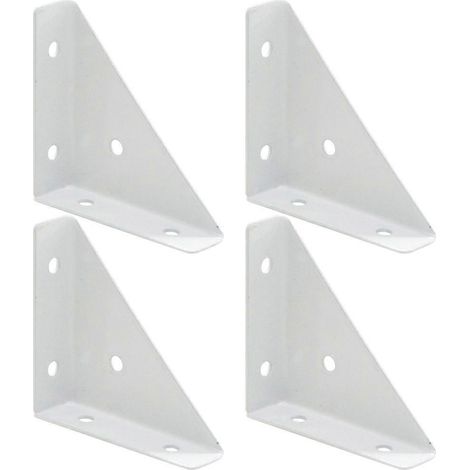 Stabile Dreieckige Eckverbinder Für Eckverbindungen – 9,2 X 6,6 Cm – Weiß