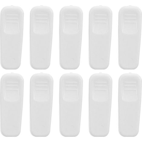 10er-pack Kopfhörerkabelclips, Kabelorganizer Für Kopfhörer Und Mikrofonkabelhalter – 2,50 X 0,80 X 0,80 Cm – Weiß