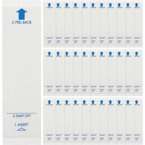 100 Sterile Einwegkappen Für Universelle Digitale Thermometerfühler – 10,00 X 2,00 X 0,10 Cm