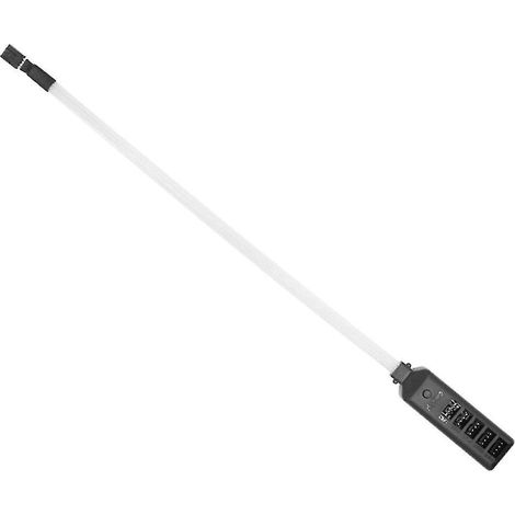 Pwm-lüfter-hub Mit Rgb-led-beleuchtungseffekt, 5 Anschlüsse, 4-pin-1-zu-5-lüfter-splitter-adapter