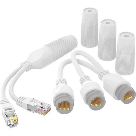 Wasserdichter Und Störungsresistenter Poe-splitter, Tragbarer Und Langlebiger Ethernet-splitter.