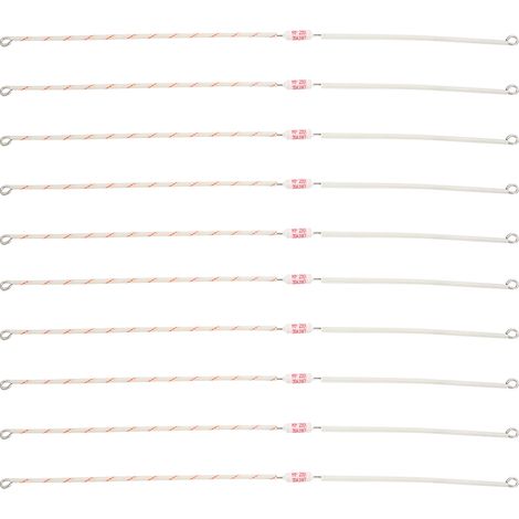 10 Stück 250v 20a 300mm Keramiksicherungen Für Klemmenblöcke, Industrielle Verdrahtung, 216℃