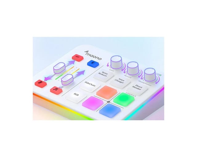 Maono Maono G1 Neo Soundkarte Weiß USB Audio Interface Soundkarte