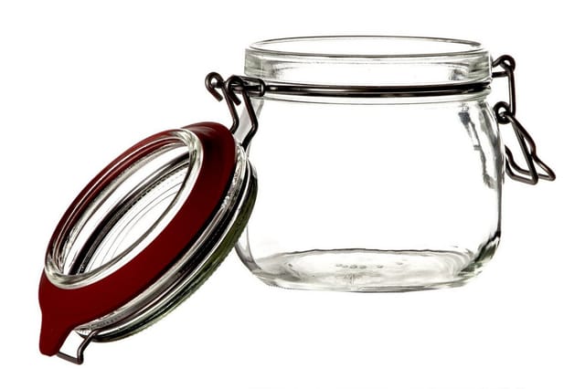 BigDean Einmachglas 6x Drahtbügelgläser 600ml Bügelverschluss Made in Germany Einweckgl, Glas, (Set, 6-tlg), Einweck Glas, Bügelglas, Drahtbügelverschluss