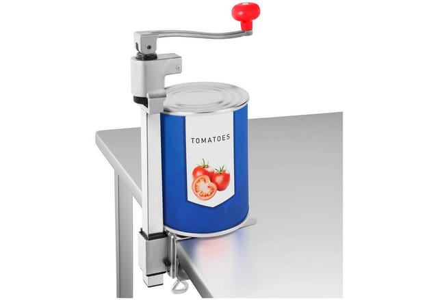 Royal Catering Dosenöffner Profi Tischdosenöffner 34 cm Tischbüchsenöffner Büchsenöffner Stahl