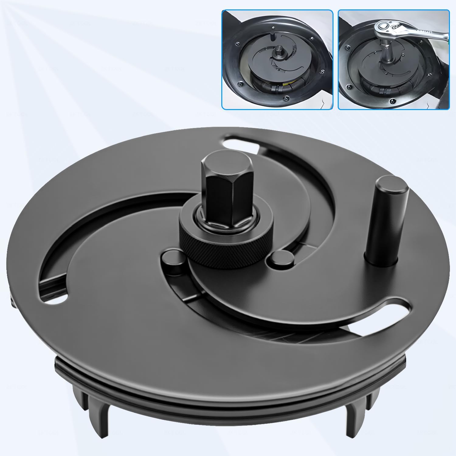 Clé Universelle Pour Bouchon De Réservoir De Carburant Clé Réglable À 3 Mâchoires Pour Couvercle De Réservoir De Carburant, Démontage Du Couvercle De Pompe À Carburant, 87mm- 170mm