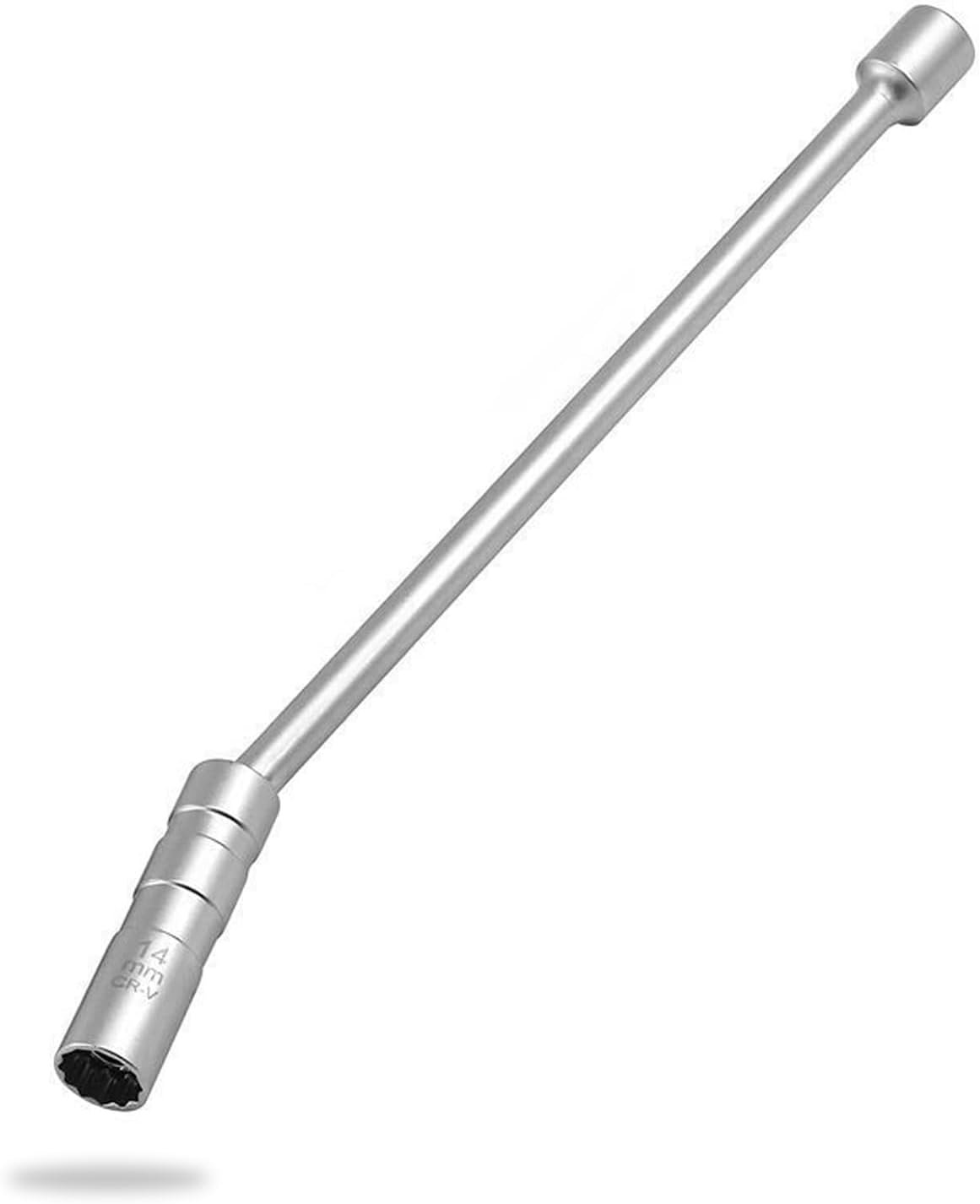 Clé À Bougie Magnétique 14mm Rotative 360° - Douille Fine À 12 Encoches Pour Bougie D'Allumage - 3/8" - Outil De Réparation Automobile