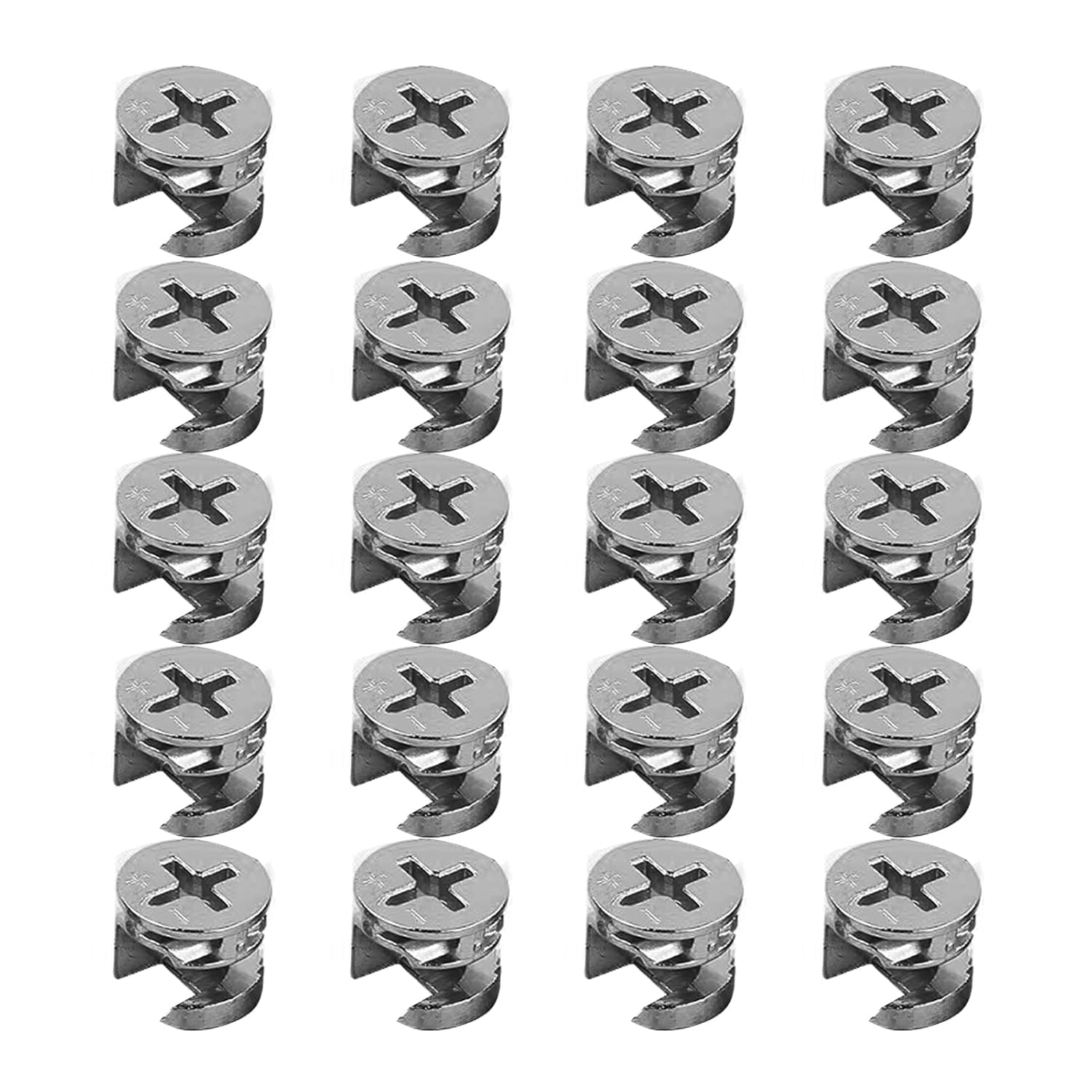 Lot De 20 Raccords De Meubles Excentriques En Alliage De Zinc - Connecteur Meuble Cames Pour Assemblage De Meubles - Accessoires De Qualité Pour Armoires, Tiroirs,et Plus - Durable Et Facile À Instal