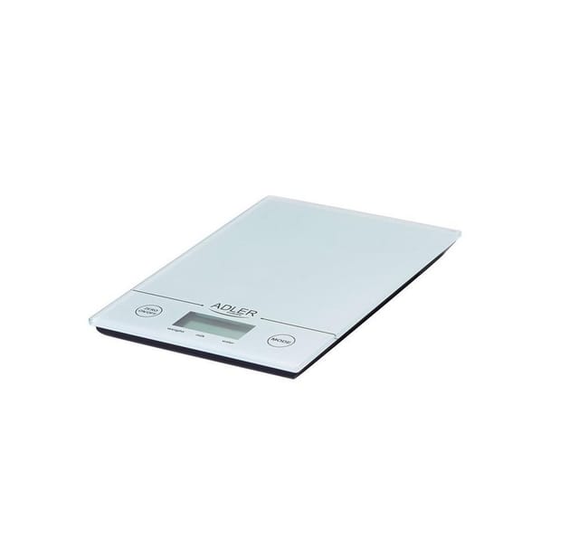 Adler Küchenwaage Adler AD 3138w Küchenwaage bis 5kg LCD Display Weiß