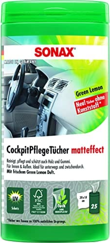 Sonax SONAX CockpitPflegeTücher Matteffect Green Lemon (25er Box) Auto-Reinigungsmittel