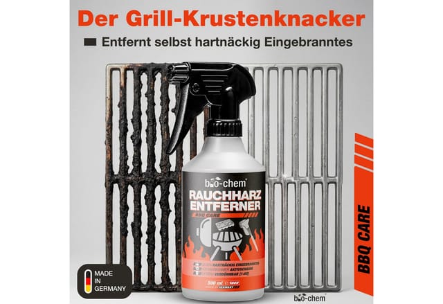 bio-chem Grill- & Backofen Reinigungsset – Reinigung + Pflege + Zubehör Grillreiniger (Sparpaket, [3-St. Grill- und Backofen PROFI-SET 5-teilig Praktisches Set: Grillreiniger, Fettlöser, Ölspray)