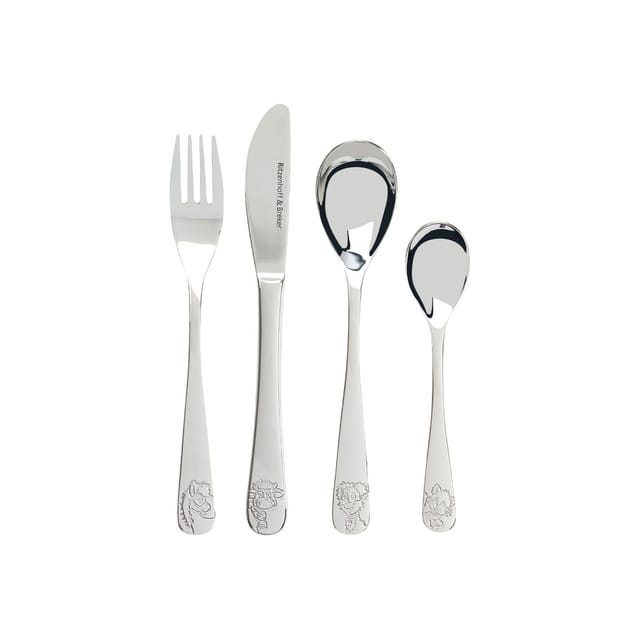 Ritzenhoff & Breker Kinderbesteck Hoftiere Kinderbesteck 4er Set (4-tlg), Edelstahl, Ideal für den Alltag, spülmaschinengeeignet