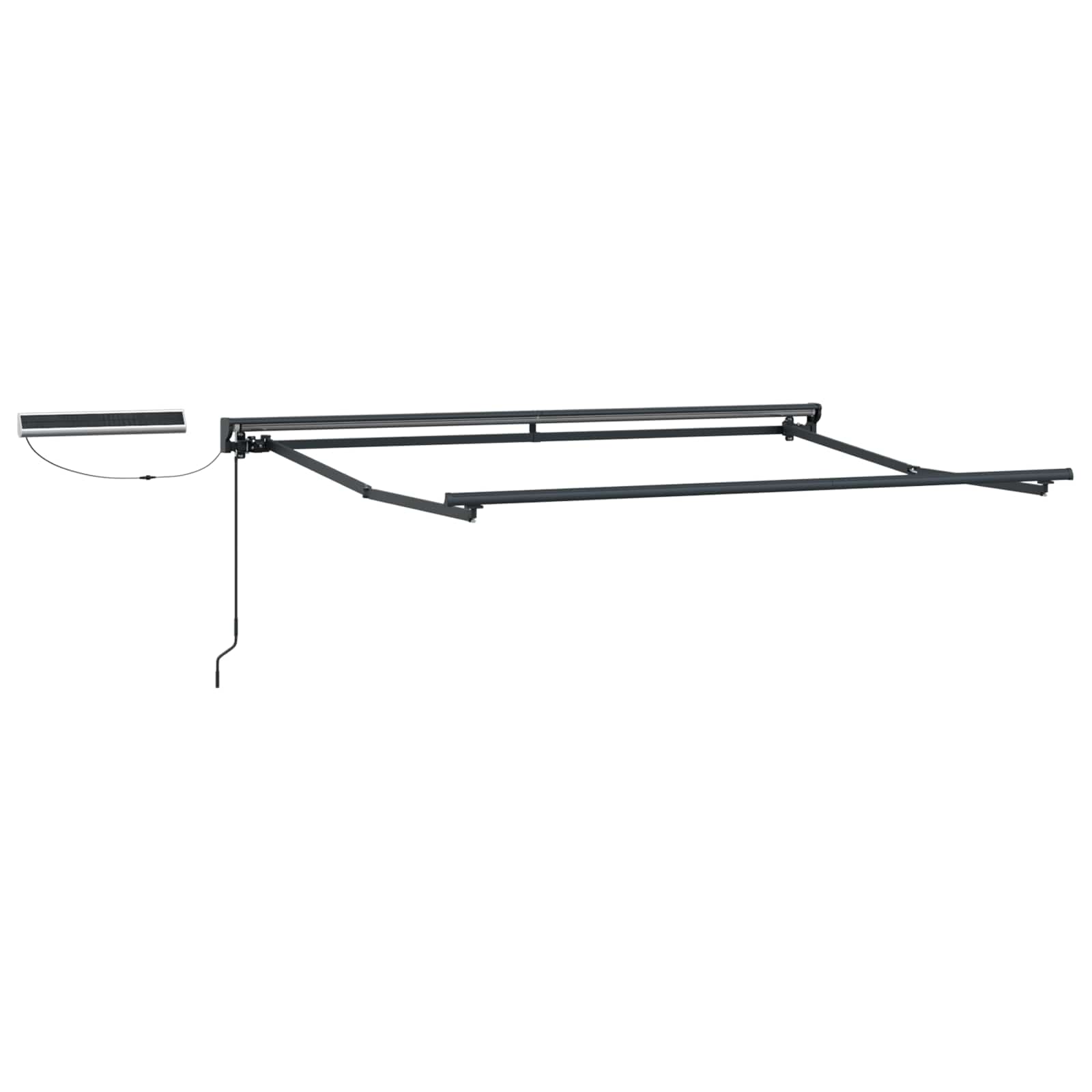Maison Exclusive - Solar Electric Awning Frame 3 X 2 M Anthrazit