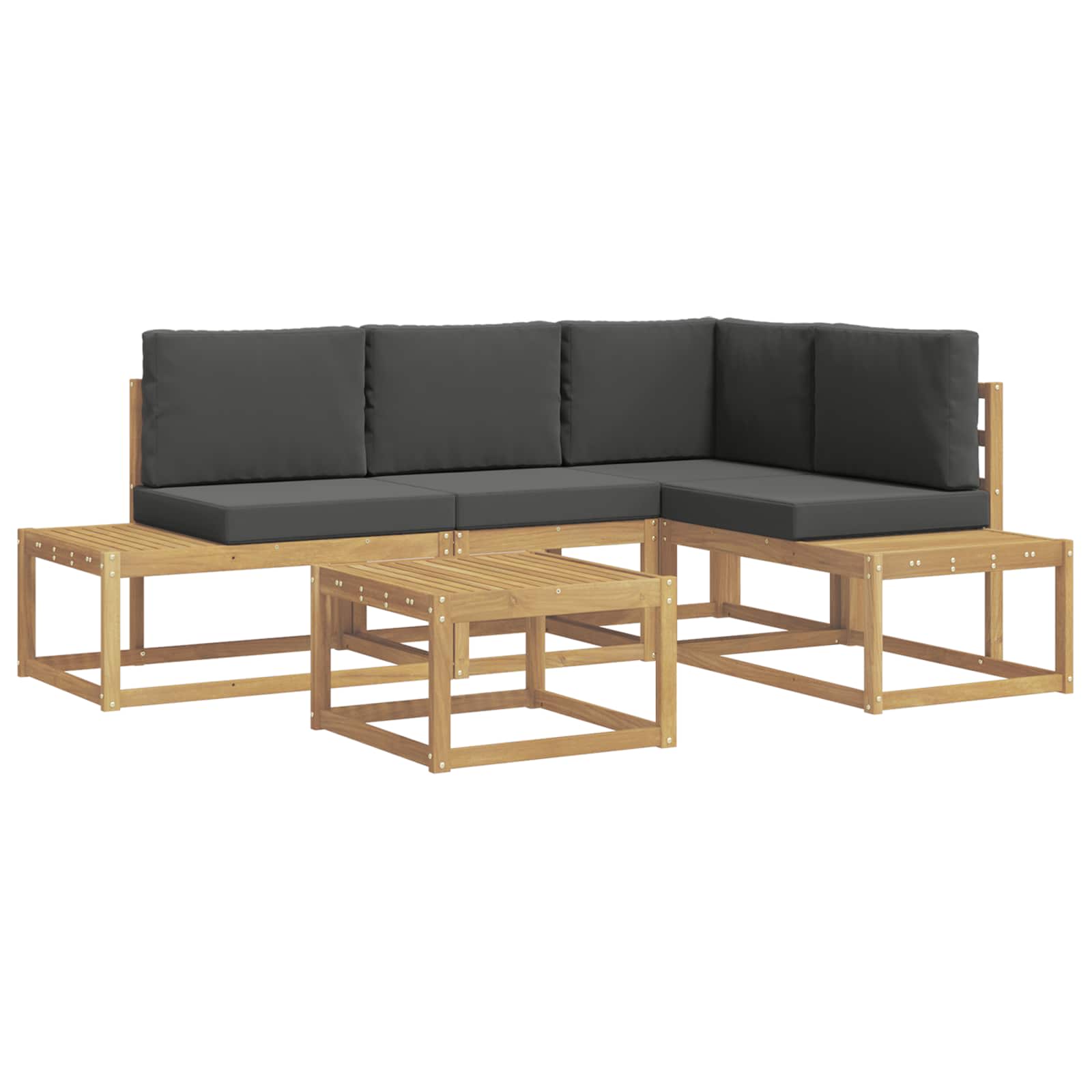 Maison Exclusive - Outdoor-sofagarnitur 5 Stk. 4-sitzer Polyester