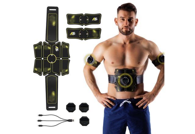 HMS Bauchtrainer TENS-EMS-Gerät EMS Trainingsgerät Reizstrom Fitnessgerät