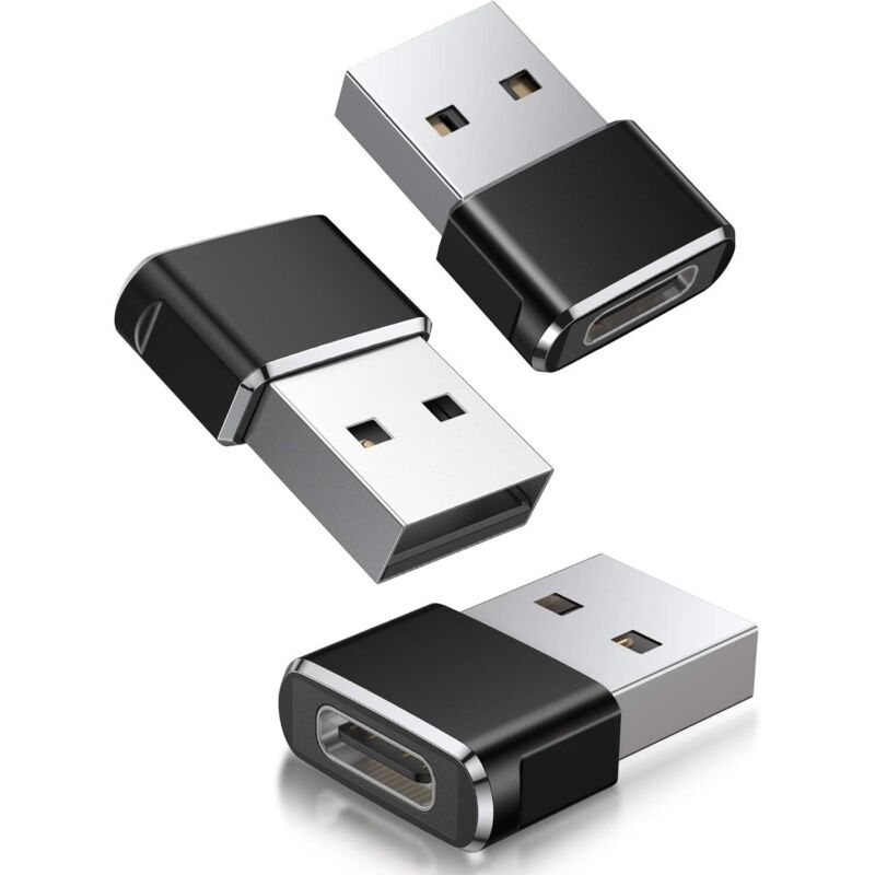 3er-pack Usb-c-buchse Auf Usb-a-stecker Adapter, Typ-c-zu-usb-a-konverter Für Apple Watch 7, Iphone 11 12 13 Pro Max Se 3, 14, Ipad Air 5 Mini 6, 8, Samsung Galaxy S21 S22 Z Fold Flip 4