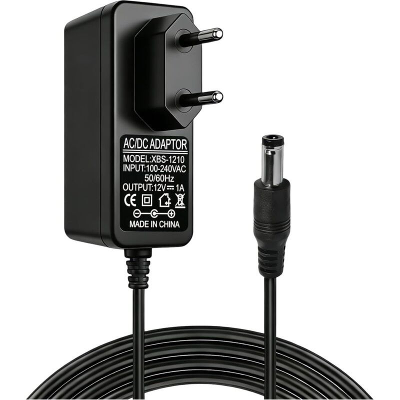 Universelles Netzteil 12v 1a Ac/dc 100–240v 50/60hz, 12w Stromversorgung Mit 5,5×2,5mm Klinkenstecker (kompatibel Mit 2,1mm), Stabiles Ladegerät Für Tv-box, Led, Router, Kamera, Raspberry Pi, Usb-hub