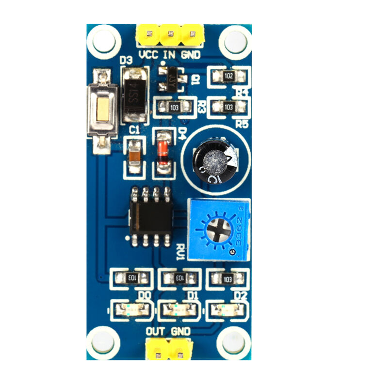 Ne555-verzögerungsmodul, Impulsmodul, Externer Auslöser, Led-licht, 5–12 V, Integrierter Testknopf, Einstellbare Zeit Für Den Alltag