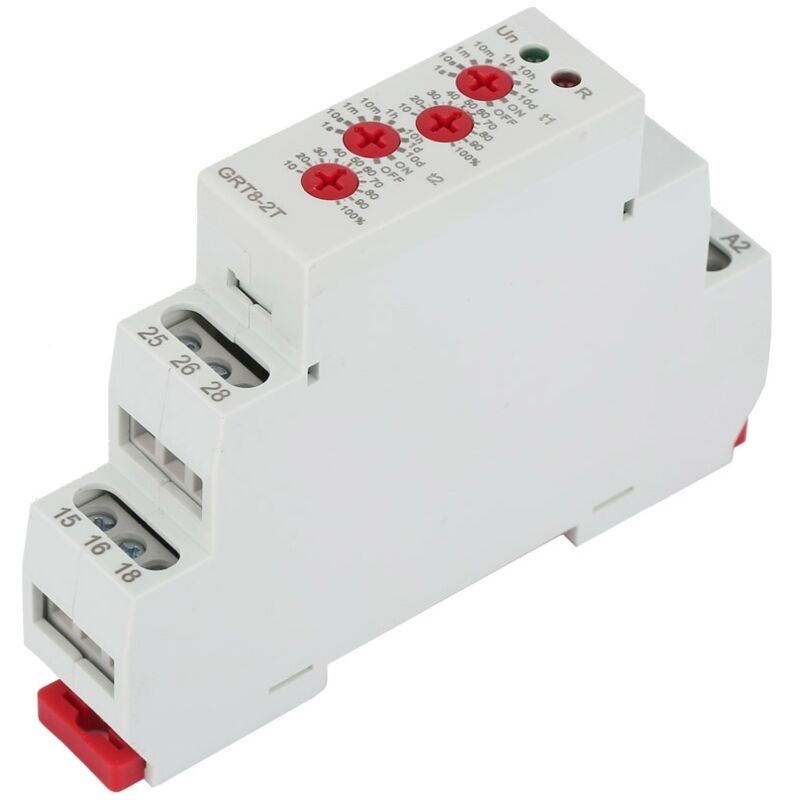 Grt8-2t Mini-hutschiene-din-typ, Doppelrelais Mit Zeitverzögerung (ac/dc 12 V–240 V)