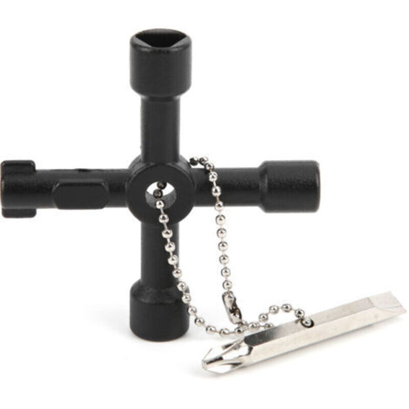 Multifunktionsschlüssel, Universelles Kreuz, Aufzug, Schaltkasten, Wasserzähler, Werkzeug Für Klempner
