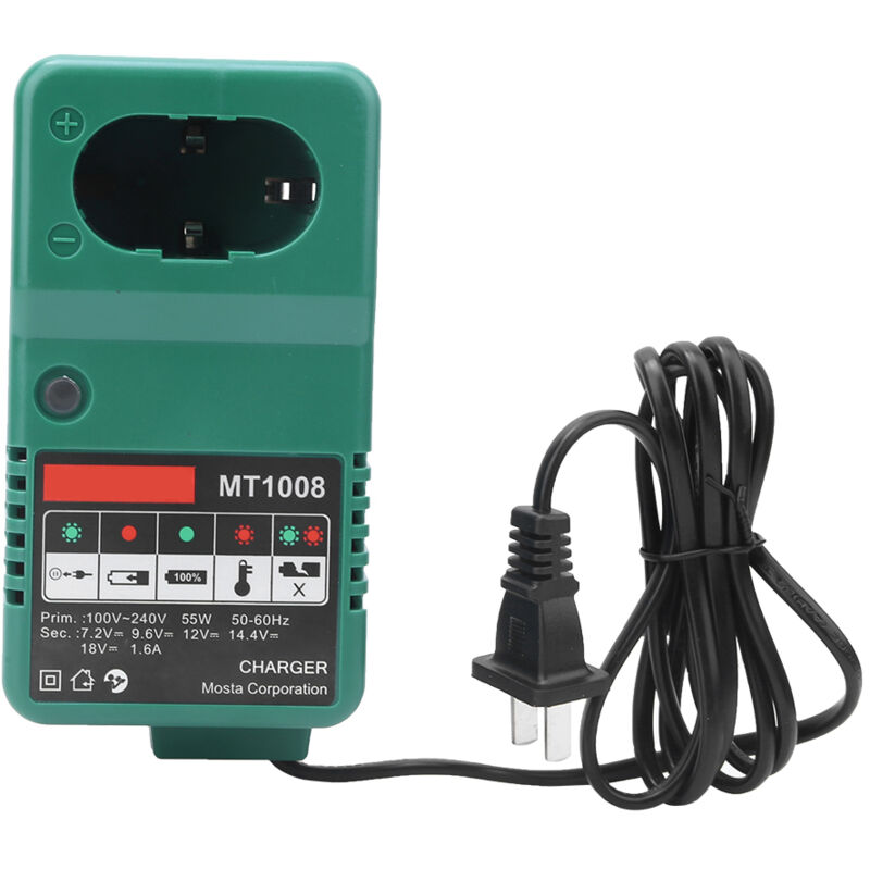 Universelles Ladegerät Für Elektrische Bohrmaschinen Mt1008, 7,2/9,6/12/14,4/18 V