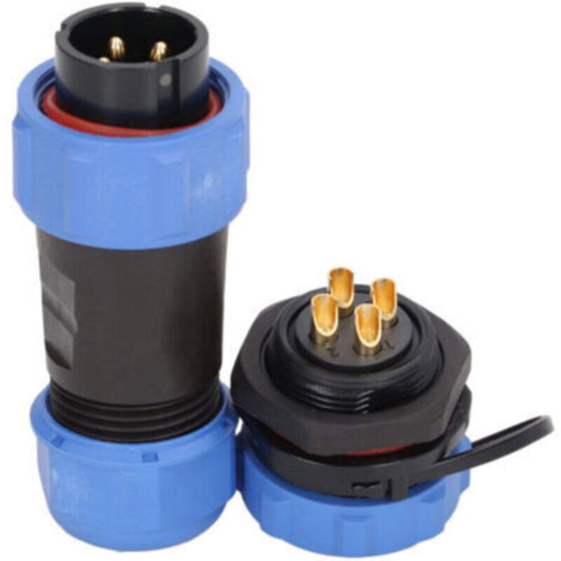 Wasserdichter Luftfahrt-steckverbinder, Männlicher Stecker, Weibliche Buchse, Abs, 4-polig, Loch Für Stromversorgung