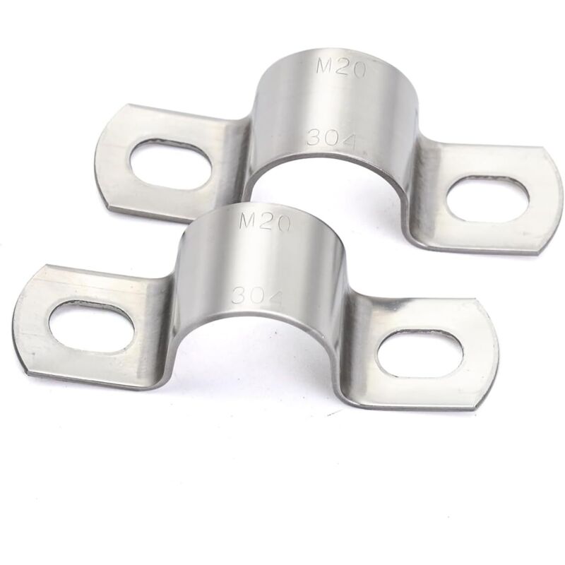 10 Stück Robuste U-rohrschellen, Ø 20 Mm, Edelstahl-rohrklemmen – Zur Befestigung Von Rohren