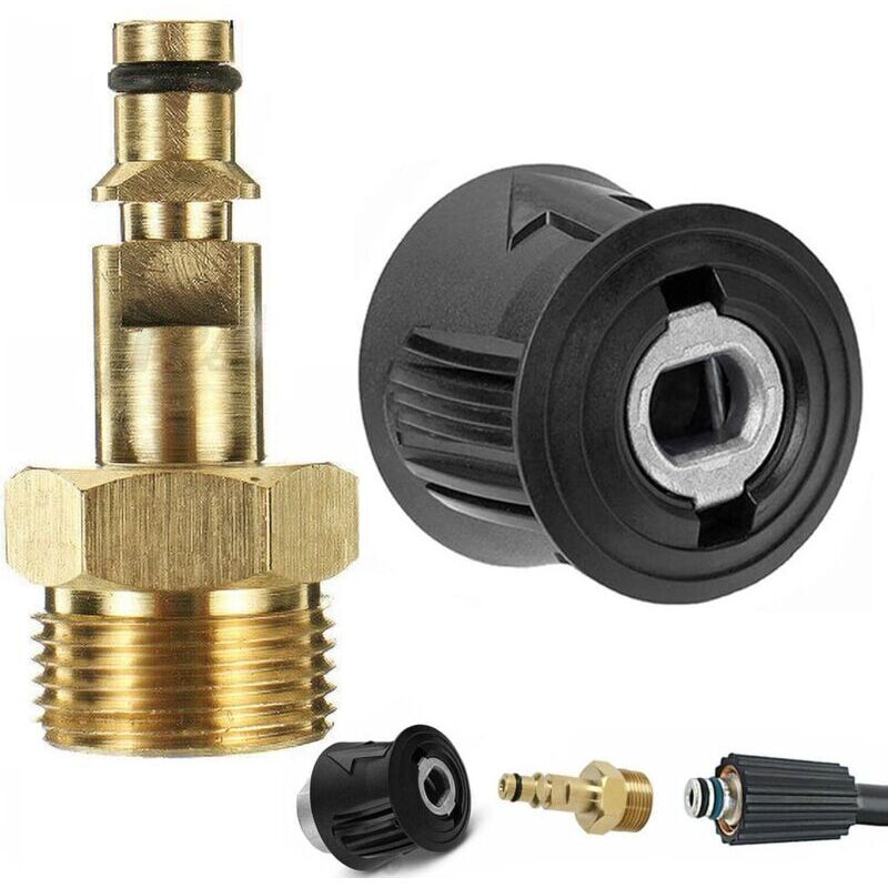 Schnellanschlussadapter Für Hochdruckreiniger Für Karcher K2 K3 K4 K5 K6 K7, 14 Mm Messing-schnellkupplung M22 Für Pistole Und Hochdruckschlauchumrüstung