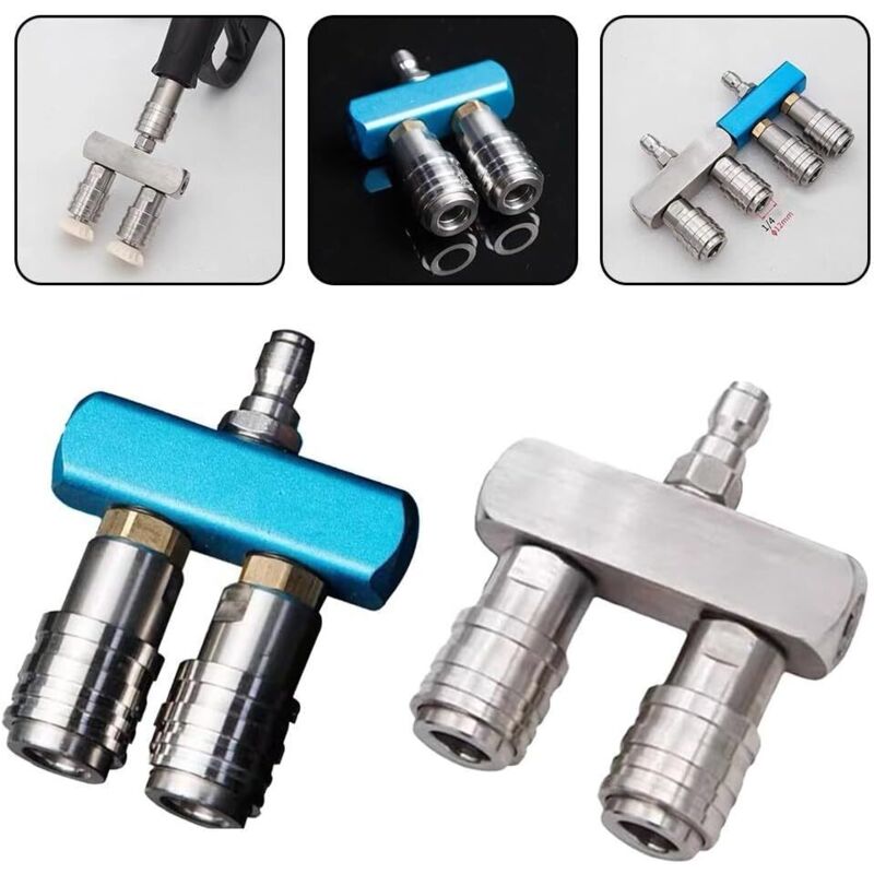 Hochdruck-sprühdüse, Multifunktional Und Nicht Selbstverriegelnd Für Reinigungsgeräte, Adapter Für Doppel-düsen-stange, Zubehör Für Autowaschanlagen