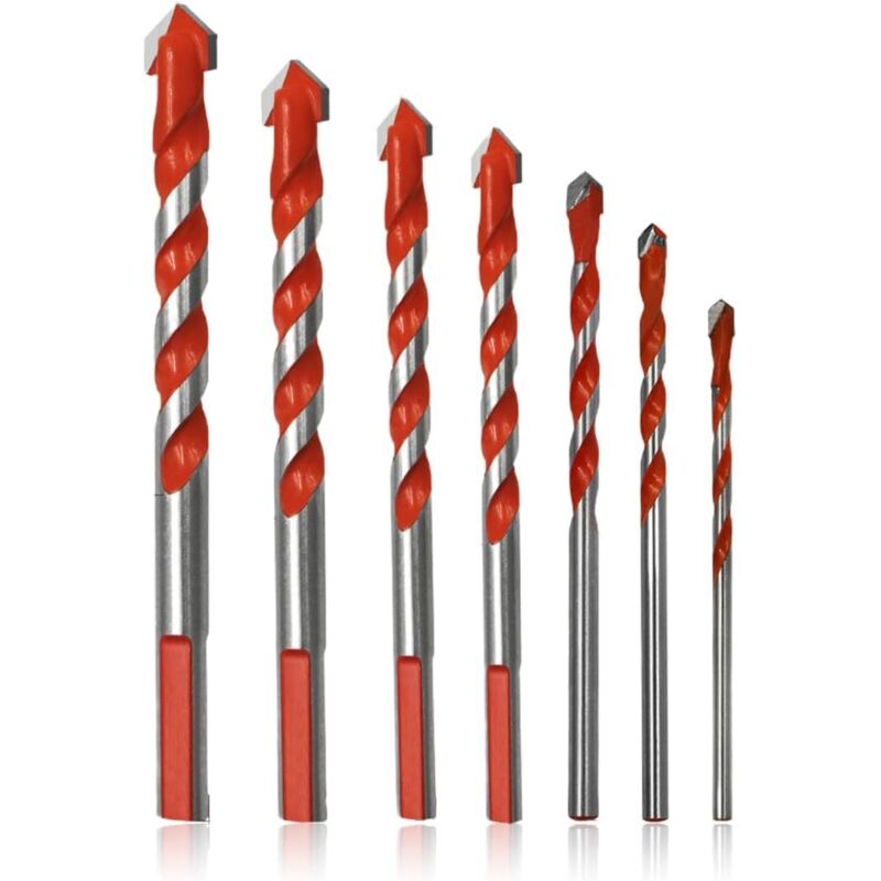 7-teiliges Metallbohrer-set, Sechskantige Schnellbohrer Mit Titanbeschichtung Zum Bohren Von Holz/metall/kunststoff