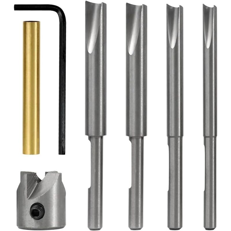 7-teiliges Set Fräser Für Stiftdrehen, Holz-drehvorlagen Mit Führungsschneiden, 7 Mm, 8 Mm, 3/8 Zoll, 10-mm-kantenfräser-set