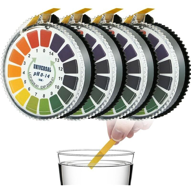 4 Urin-teststreifen, Universal-ph-papierrollen, Ph-test Für Aquarien, Vollständiger Ph-messbereich 0-14, Urin-ph-streifen, Lackmus-indikator Für Trinkwasser, Schnelle Messungen (16,4 Ft/rolle)