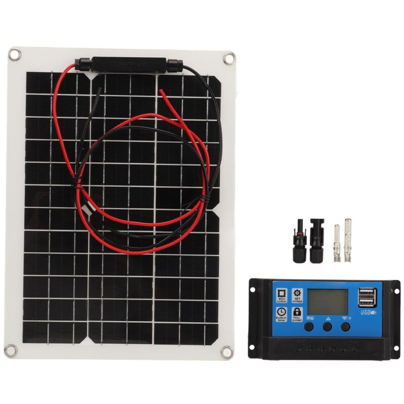 300w Solarpanel-set Dc 12v 24v 50a Wasserdicht Ip67 Hocheffizientes Solarpanel Und Solarladeregler