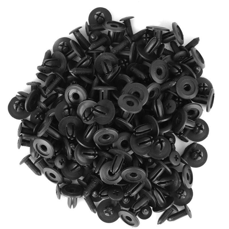 100 Stück Auto-nietklammern Aus Kunststoff, 6 Mm Lochdurchmesser, Befestigung Für Kotflügel Und Stoßstange, Clips Ap
