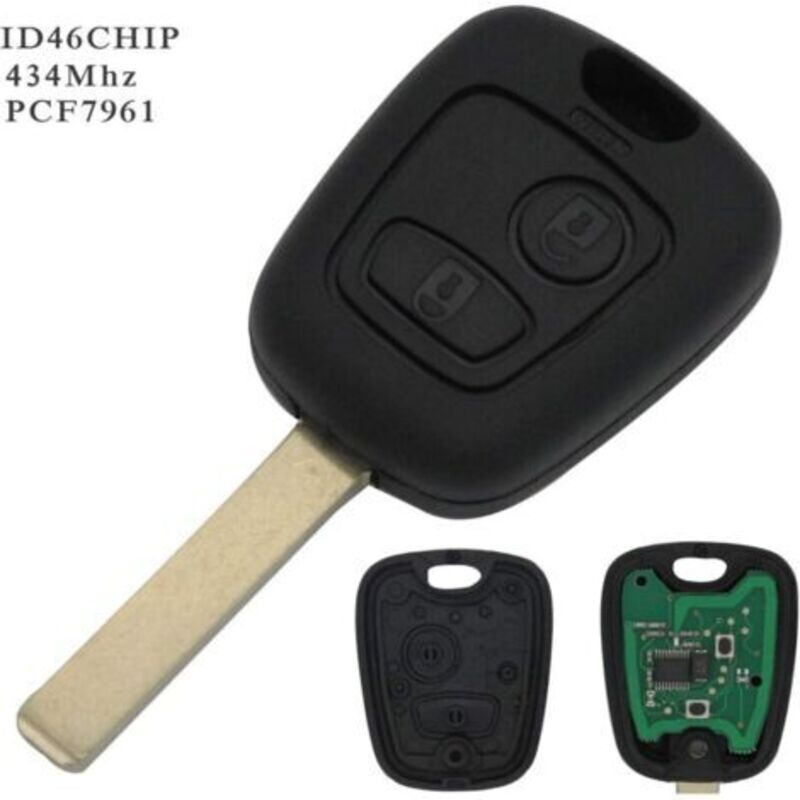 Vollständiger Schlüssel Mit Programmierbarer Plip-elektronik Für Peugeot 107 207 307 407 106 206 306 406 Citroen C1 C2 C3 C4 C5 C6 C8 Xsara Saxo Berlingo Gehäuse Fernbedienung @pro-plip