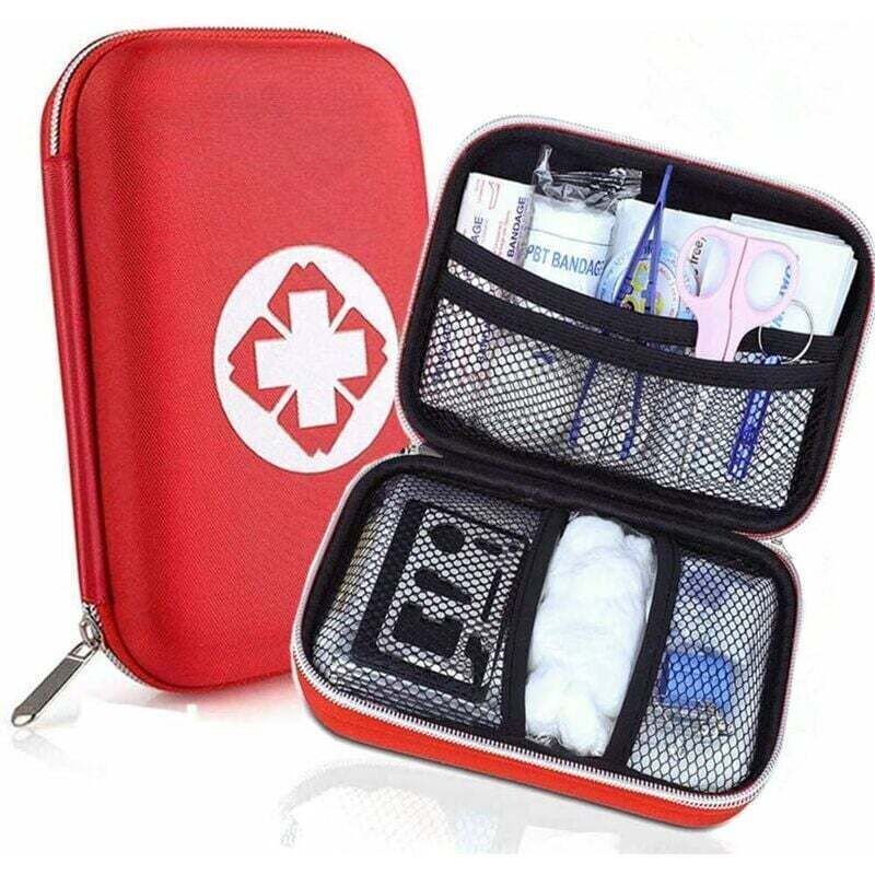 Komplettes Auto-erste-hilfe-set – Leichtes 450g Medizinisches Kit – Wasserfeste Nylonhülle – Für Wandern Und Reisen