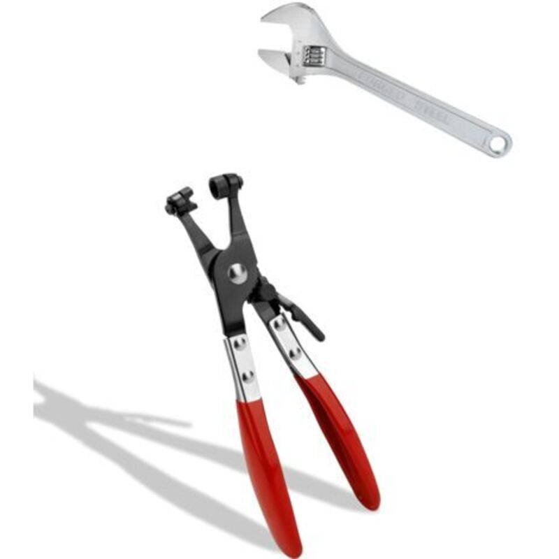 Schlauchklemmenzange 22 Cm – Rutschfester Griff – Korrosionsbeständiges Metall – Für Kraftstoff- Und Flüssigkeitsschlauchklemmen
