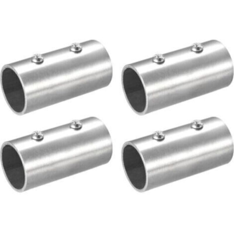 Gerades Rohrverbindungsstück Für 1-zoll-rohr Aus Edelstahl – 2-wege-verbinder 60 Mm – Korrosionsbeständig – Für Geländer Und Diy-strukturen