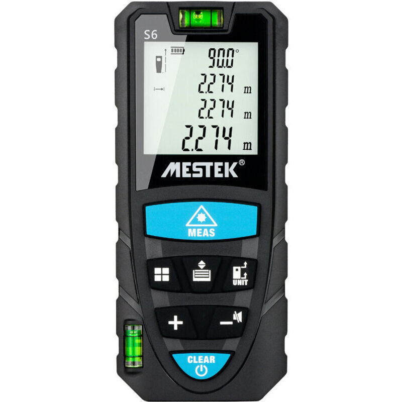 Yarona Laser-entfernungsmesser 50 M, Mileseey By Rockseed, Digitaler Lasermessgerät Mit 2 Wasserwaagen, ±2 Mm Genauigkeit, Lcd-hintergrundbeleuchtung & 4-zeilen-anzeige, Ip54 Entfernungsmesser