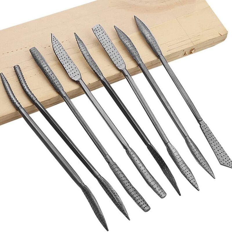 Werkzeuge Für Die Steinbildhauerei – 8-teiliges Set Aus Wolframstahl-meißeln – Für Präzise Holz- Und Steinskulpturen – Länge 20 Cm