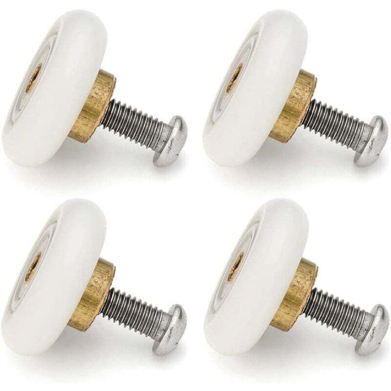 Set Aus 12 Ersatzrollen Für Schiebetüren Von Duschkabinen – Durchmesser 19 Mm – Einfache Installation – Kompatibel Mit Badewannen Und Whirlpools